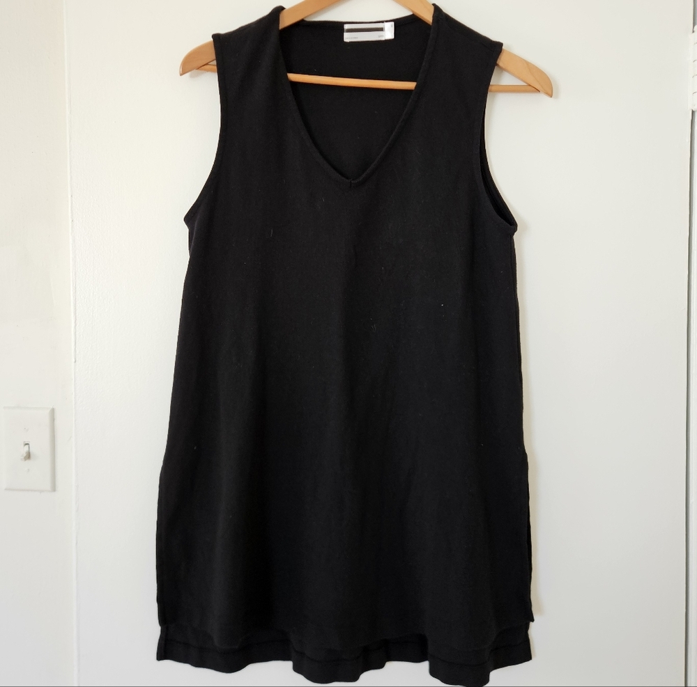 GRP1 Los Angeles Womens Top XS Lagenlook Sleeveless Relaxed Boho Minimalist